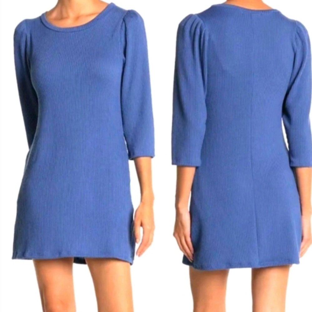 Velvet Torch Ribbed Mini Dress S